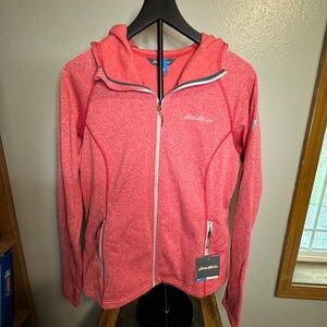 Women’s Eddie Bauer Red/Pink Lightweight Full-Zip Jacket